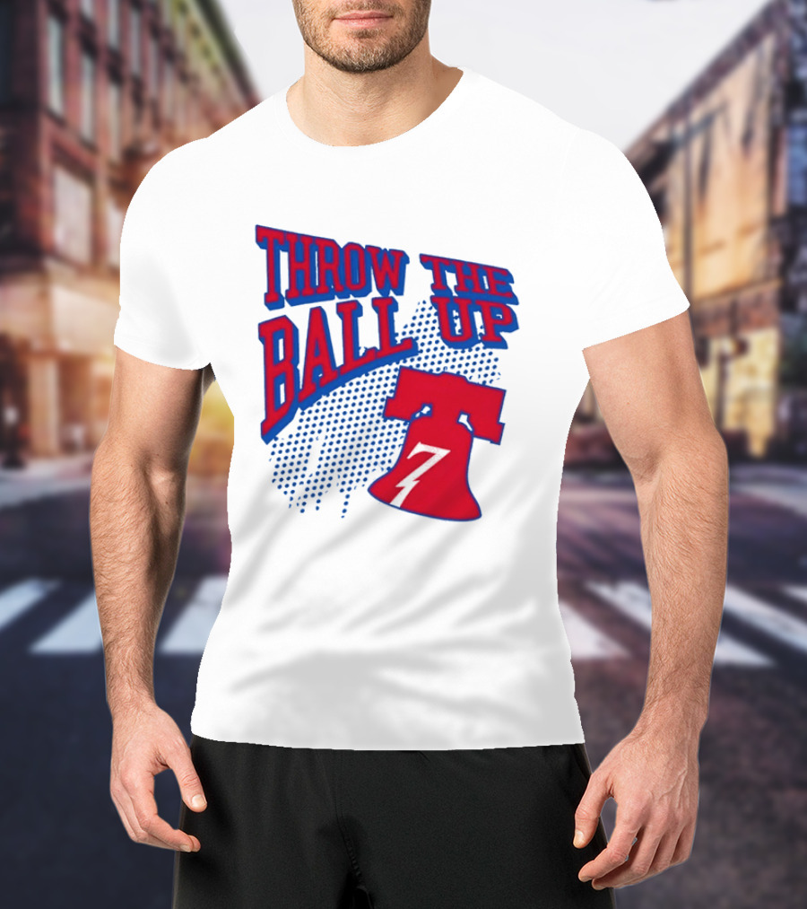 NBA Philadelphia 76ers Throw The Ball Up Liberty Bell T-Shirt