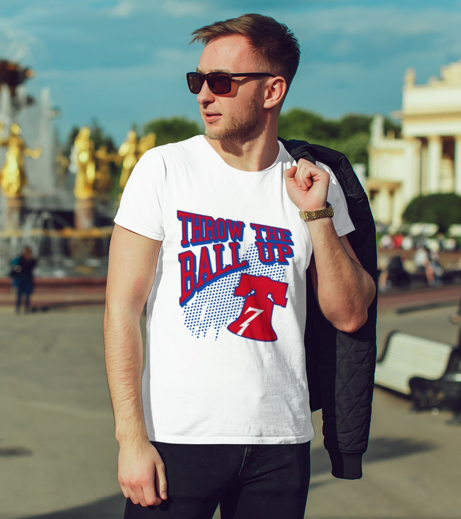 NBA Philadelphia 76ers Throw The Ball Up Liberty Bell T-Shirt