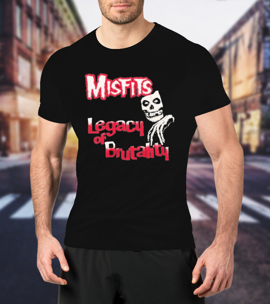 Misfits Legacy Of Brutality Skull Punk Rock T-Shirt