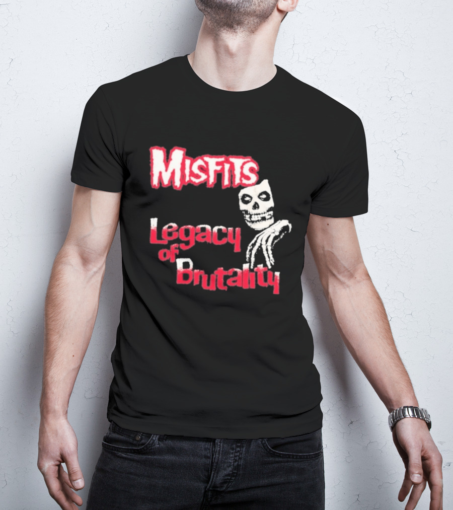 Misfits Legacy Of Brutality Skull Punk Rock T-Shirt