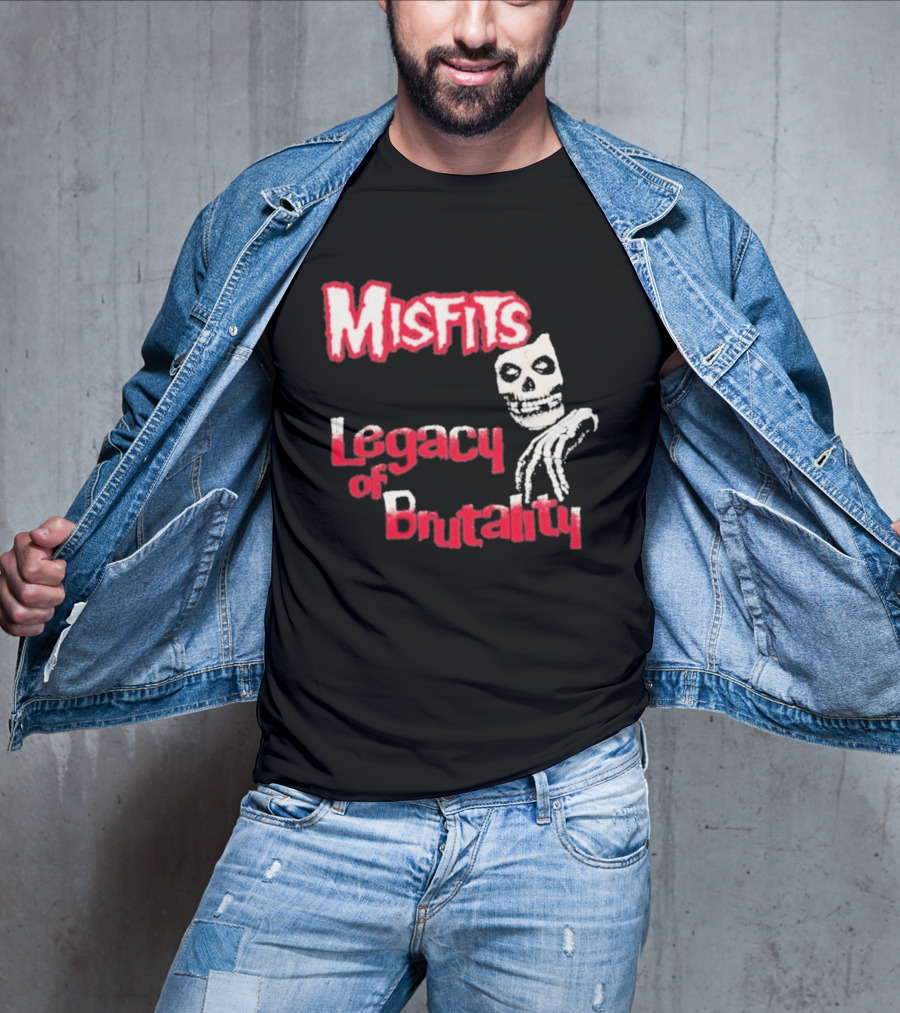Misfits Legacy Of Brutality Skull Punk Rock T-Shirt