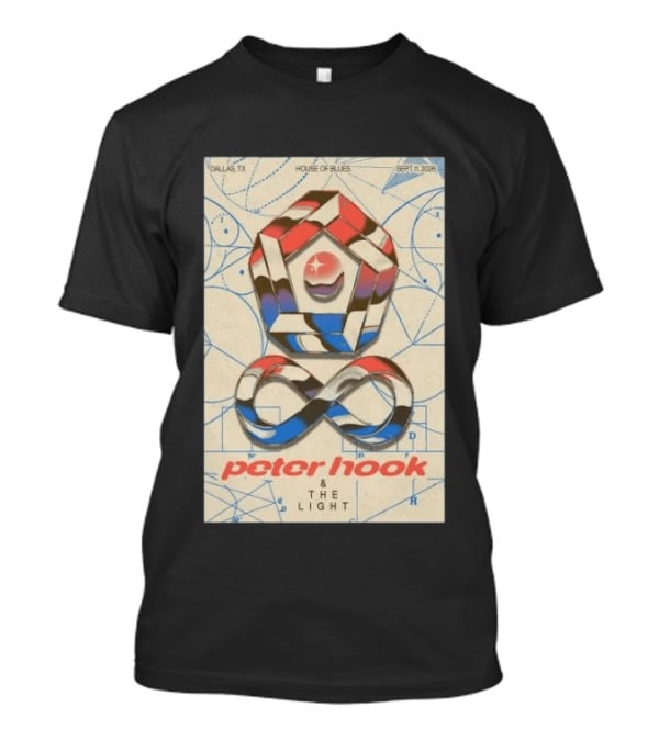 Peter Hook And The Light Dallas TX House Of Blues Sept 11 2026 T-Shirt