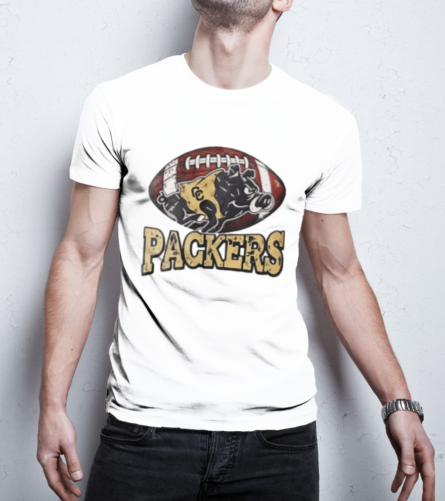 Colquitt County Packers Vintage Style Cartoon Boar Football T-Shirt