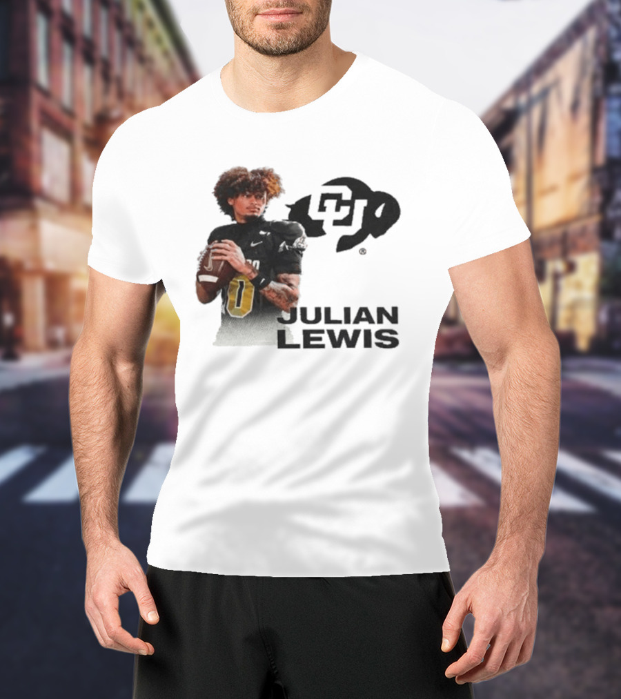 Julian Lewis Colorado Buffaloes CU Football T-Shirt