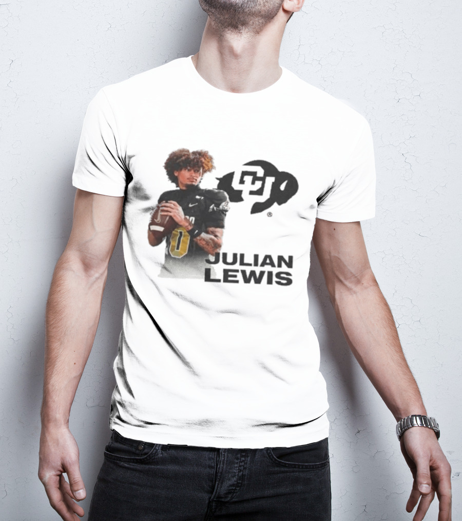 Julian Lewis Colorado Buffaloes CU Football T-Shirt