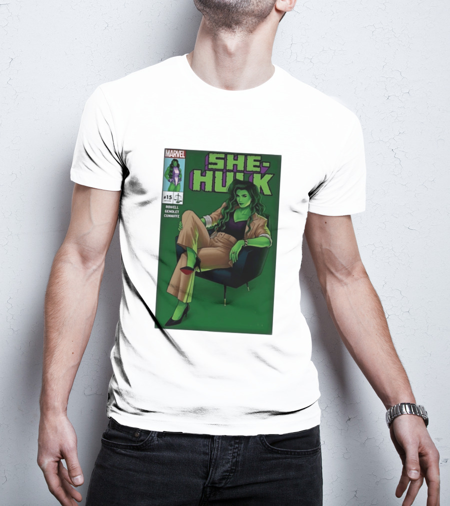 Marvel She Hulk Issue 15 Comic Book Cover Rowell Genolet Cunniffe T-Shirt