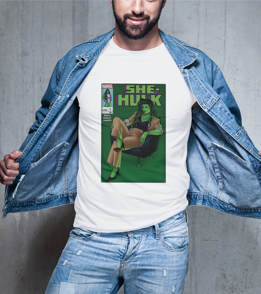Marvel She Hulk Issue 15 Comic Book Cover Rowell Genolet Cunniffe T-Shirt