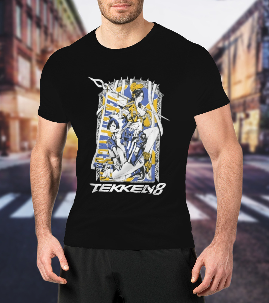 Tekken 8 Team Princess Anime Female Fighters Art Chameleon Flag T-Shirt