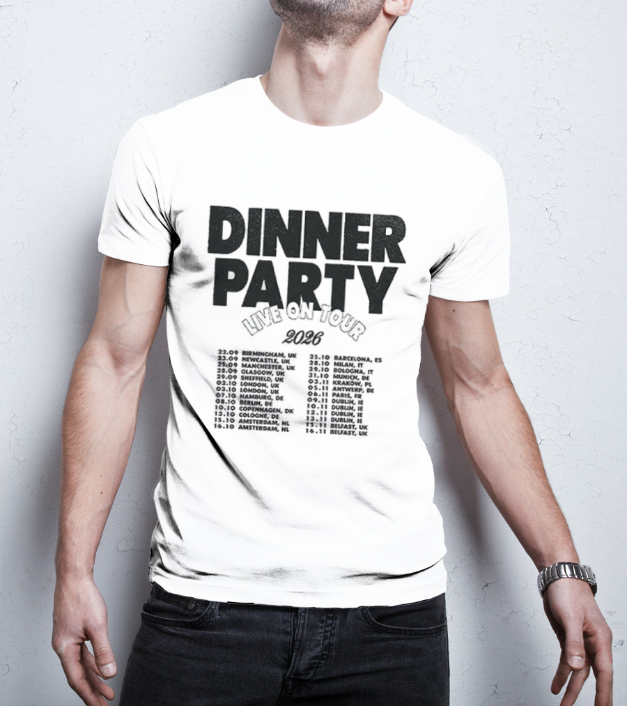 Niall Horan Dinner Party Live On Tour 2024 Dates Schedule T-Shirt