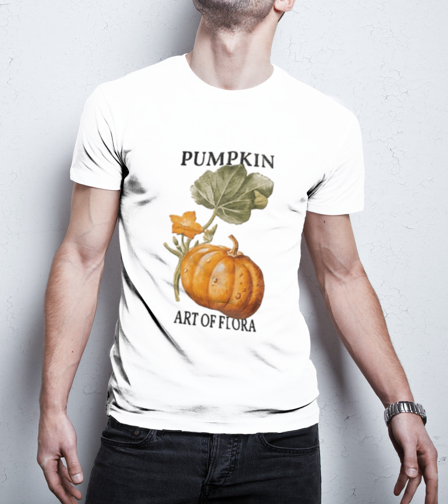 Pumpkin Art Of Flora Botanical T-Shirt