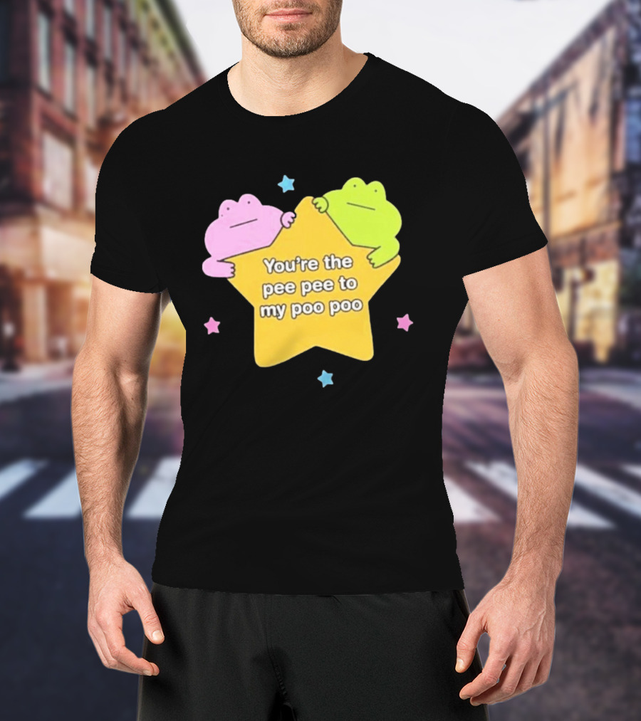 You're The Pee Pee To My Poo Poo Frogs Star Cute Pastel Kawaii Frogs T-Shirt
