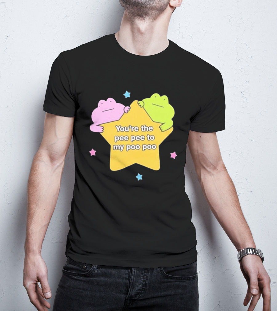 You're The Pee Pee To My Poo Poo Frogs Star Cute Pastel Kawaii Frogs T-Shirt