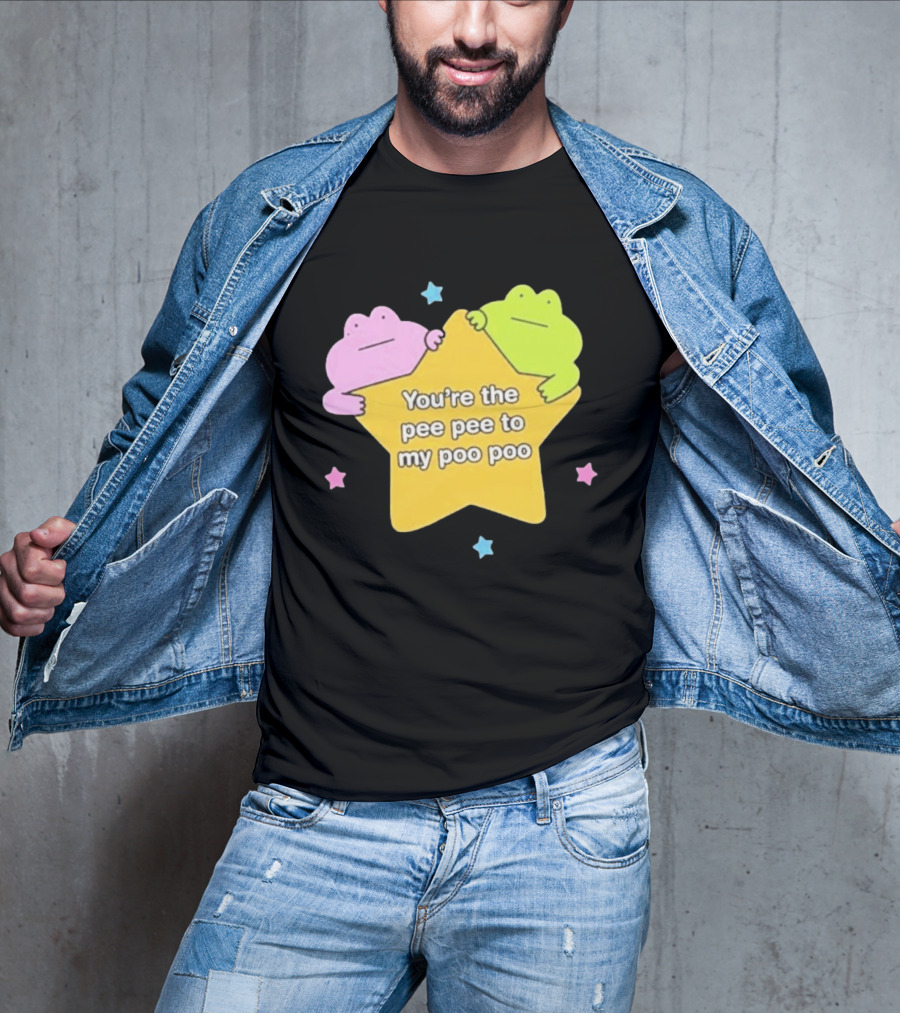 You're The Pee Pee To My Poo Poo Frogs Star Cute Pastel Kawaii Frogs T-Shirt