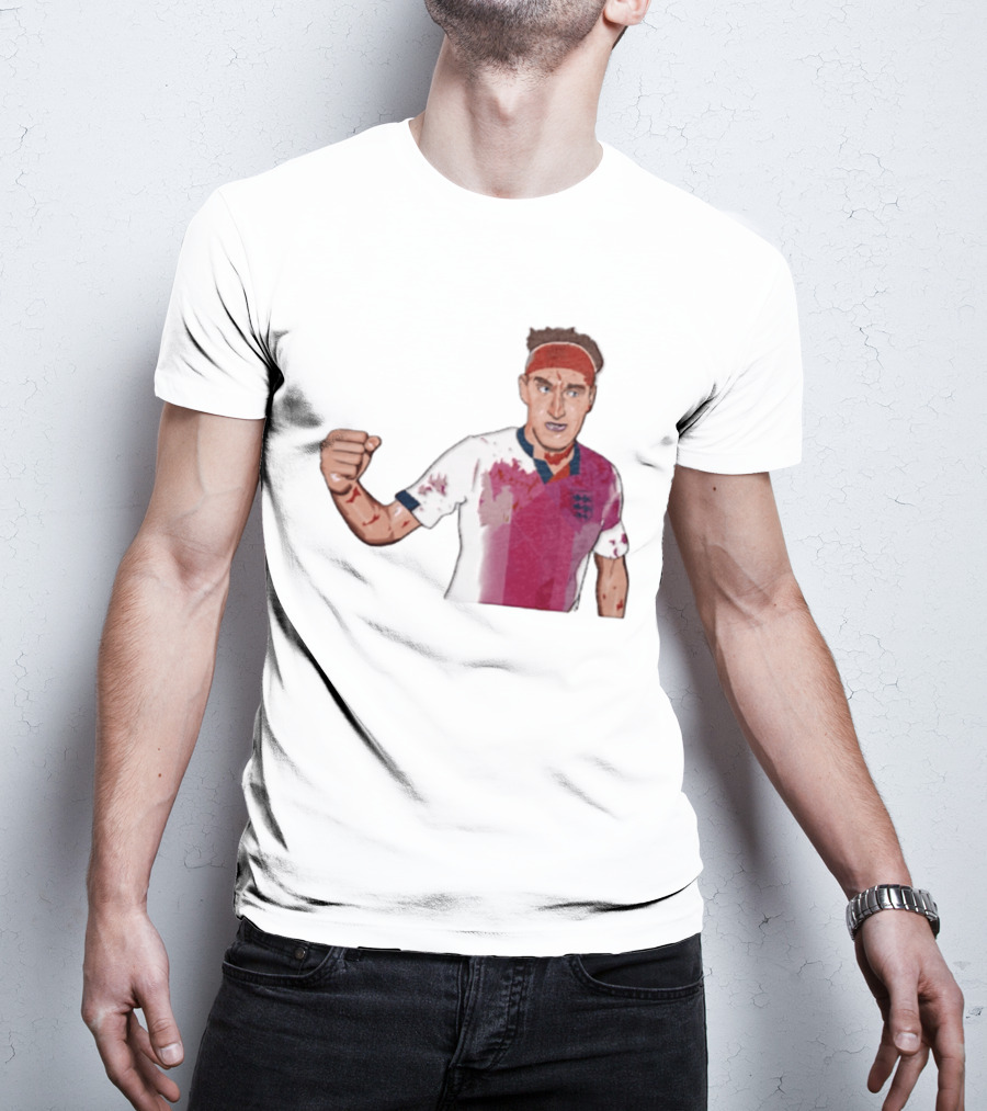 Terry Butcher England Football Iconic Bloodied Headband Moment Football Fans T-Shirt