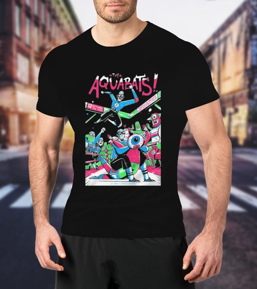 The Aquabats September 12 2026 Mexico City Comic Style Concert T-Shirt