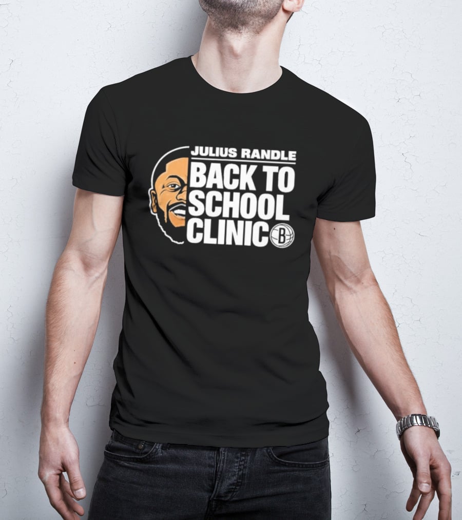 Julius Randle Back To School Clinic Special Event With Iconic Basketball T-Shirt