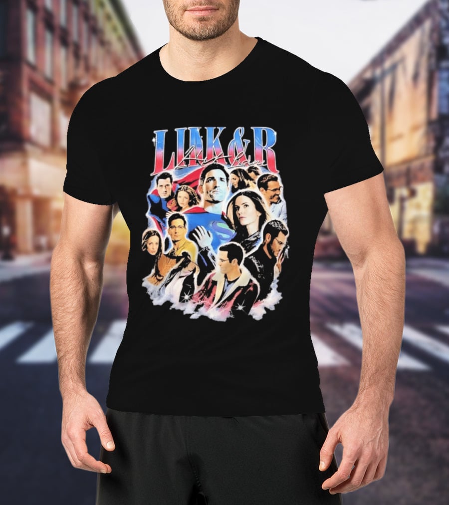 Lois&Clark Superman And Lois Lane Cape Romance T-Shirt