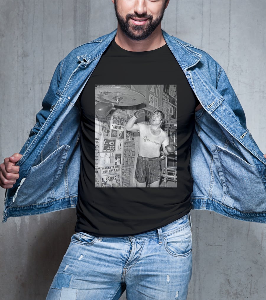 Boxing Legend George Chuvalo Training At Grossinger's Gym Historical Photograph T-Shirt