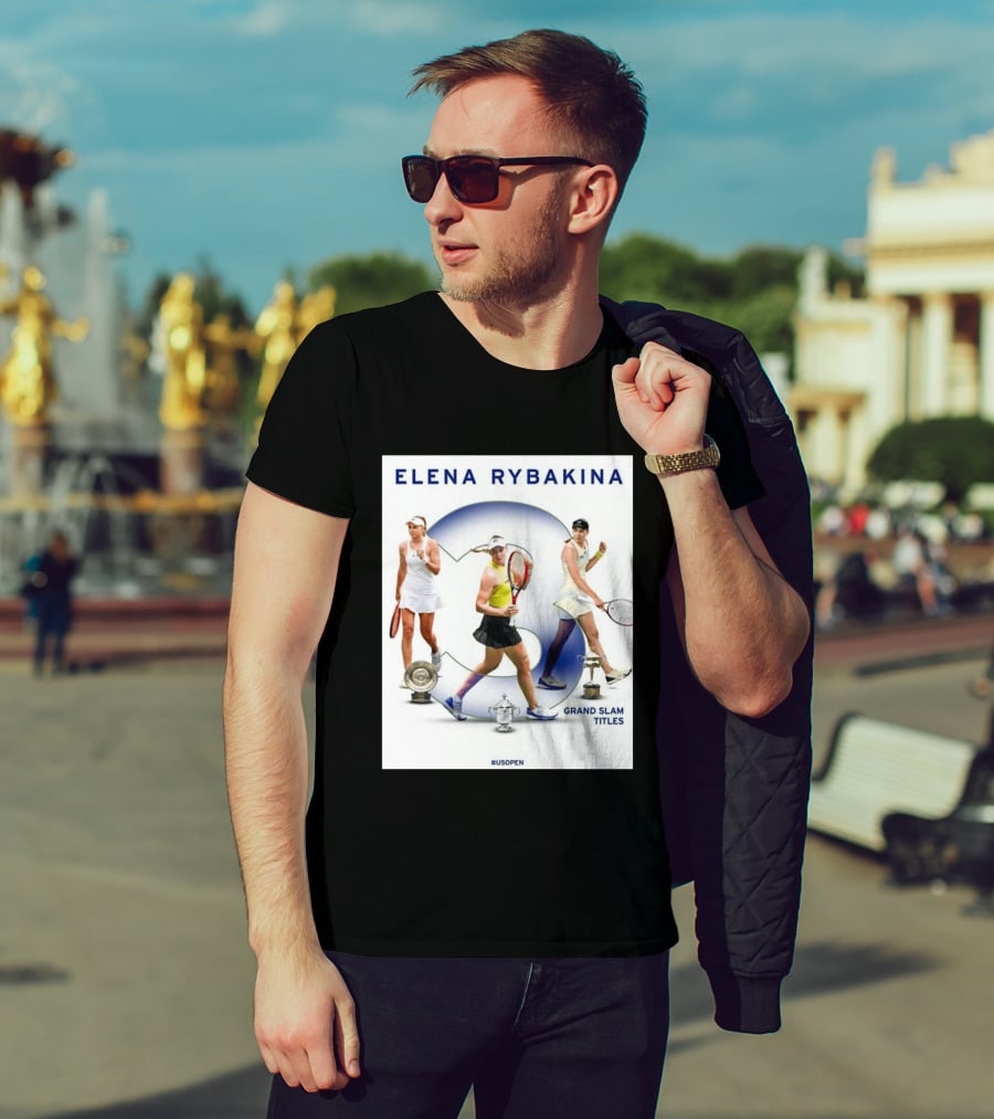Elena Rybakina Triple Grand Slam Titles US Open Champion T-Shirt