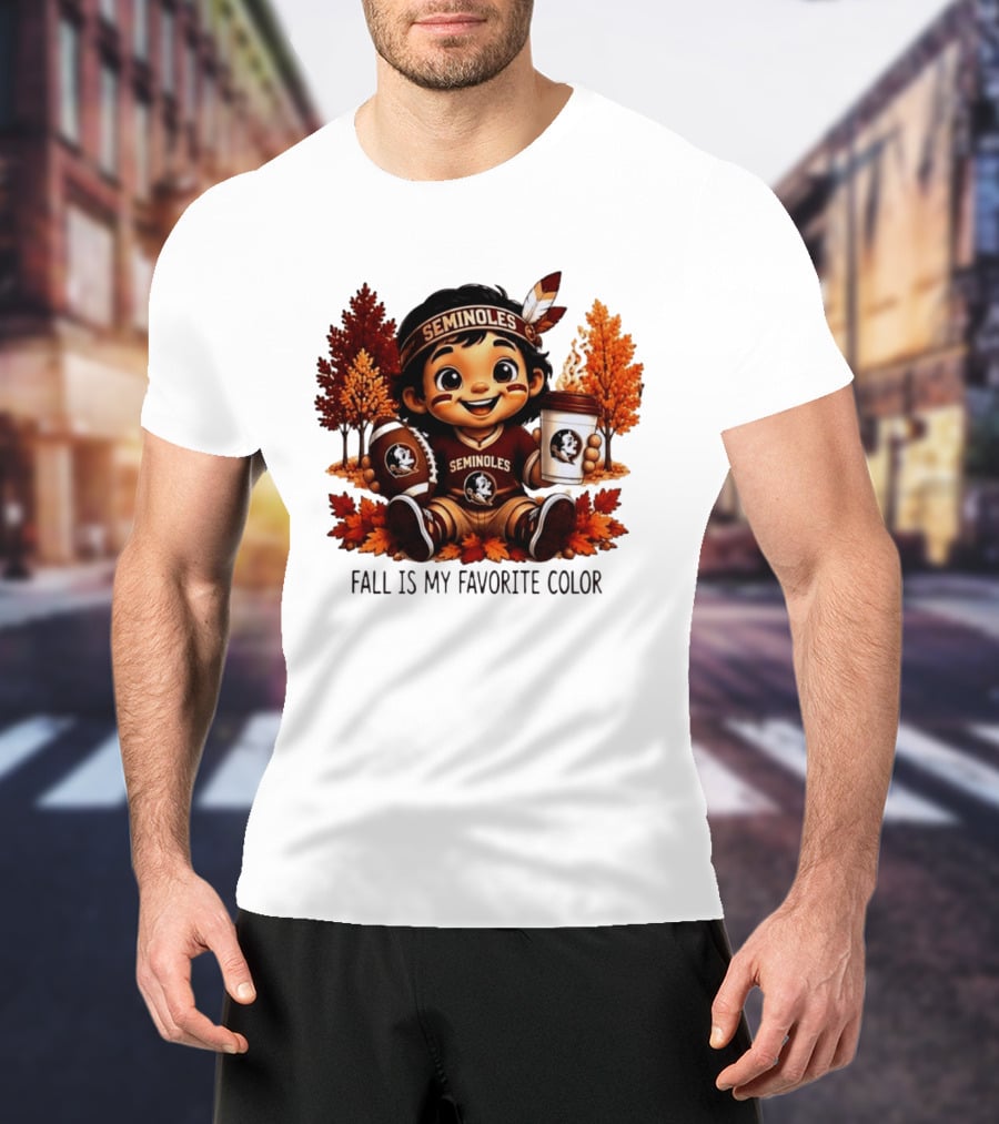 Florida State Seminoles Fall Is My Favorite Color Leaves Football Coffee Toddler T-Shirt