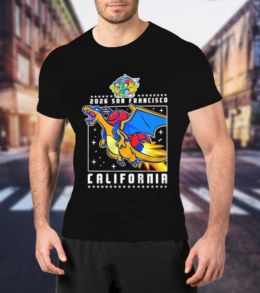 Pokémon Worlds 2026 Charizard San Francisco California T-Shirt