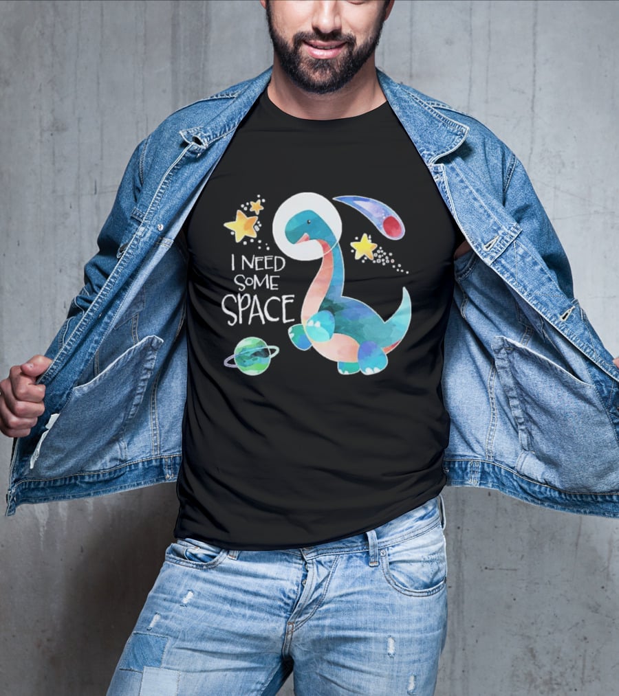 I Need Some Space Dinosaur Astronaut With Stars Planet Youth T-Shirt