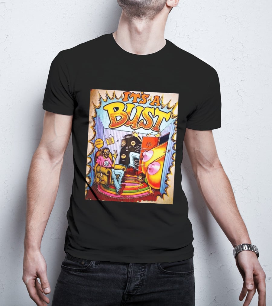 It's A Bust 1975 Zap Comix Cartoon Explosion T-Shirt