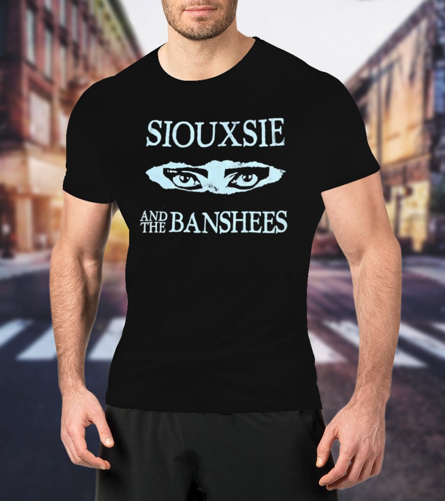 Siouxsie And The Banshees Distressed Eyes Band Merchandise T-Shirt