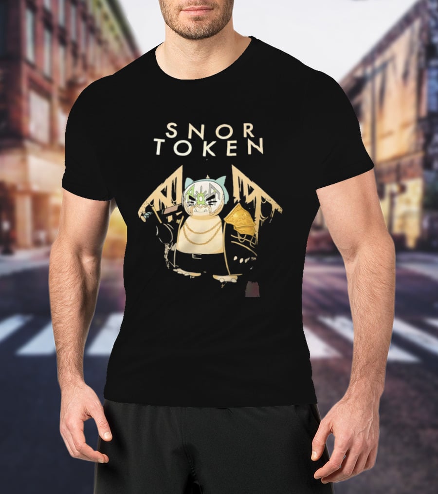 Snor Token Snorlax Pokémon Gaming Crypto Mashup Bitcoin T-Shirt