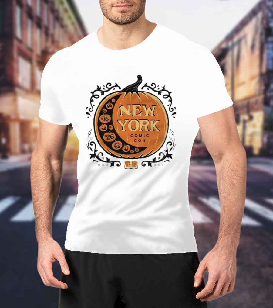 New York Comic Con 2026 Pumpkin Halloween Decor T-Shirt
