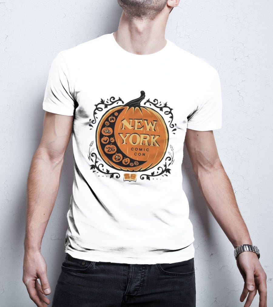 New York Comic Con 2026 Pumpkin Halloween Decor T-Shirt