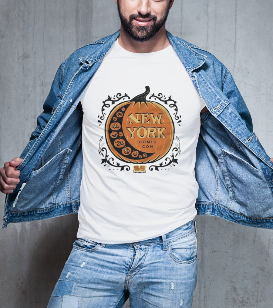 New York Comic Con 2026 Pumpkin Halloween Decor T-Shirt
