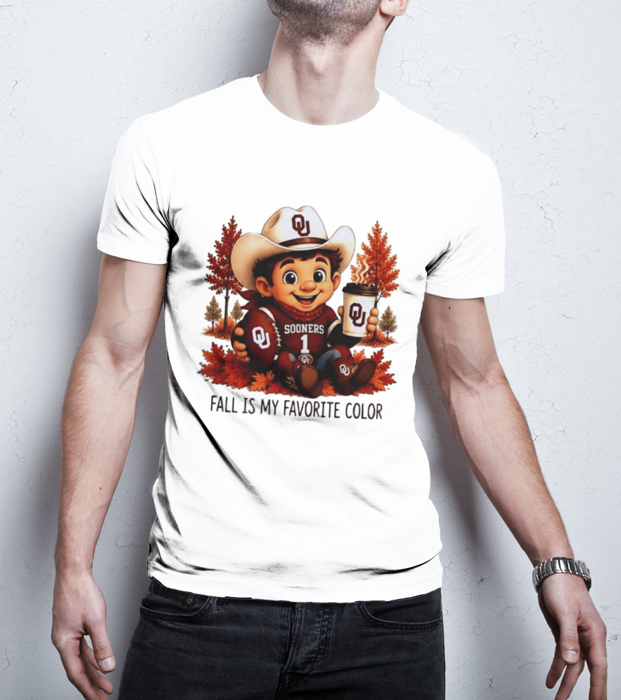 Oklahoma Sooners Fall Is My Favorite Color OU Sooners Football Autumn T-Shirt
