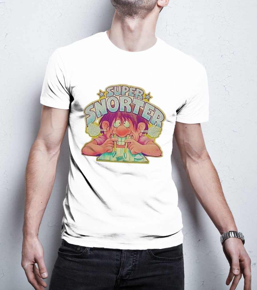 Super Snorter Cartoon Character 1978 Retro Humor T-Shirt