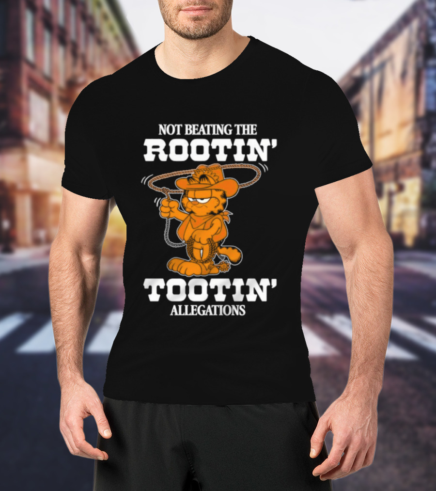 Lasagna Cat Not Beating The Rootin' Tootin' Allegations Cowboy T-Shirt