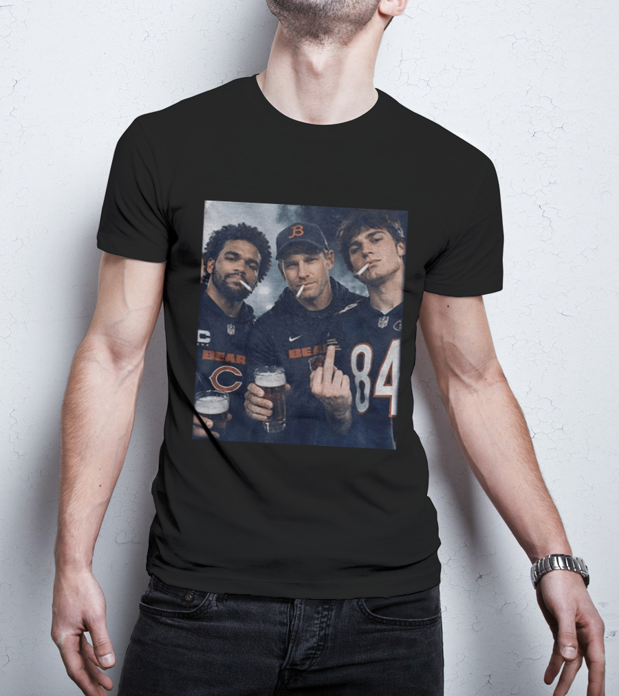 Colston Loveland Caleb Williams Ben Johnson Bears Football T-Shirt
