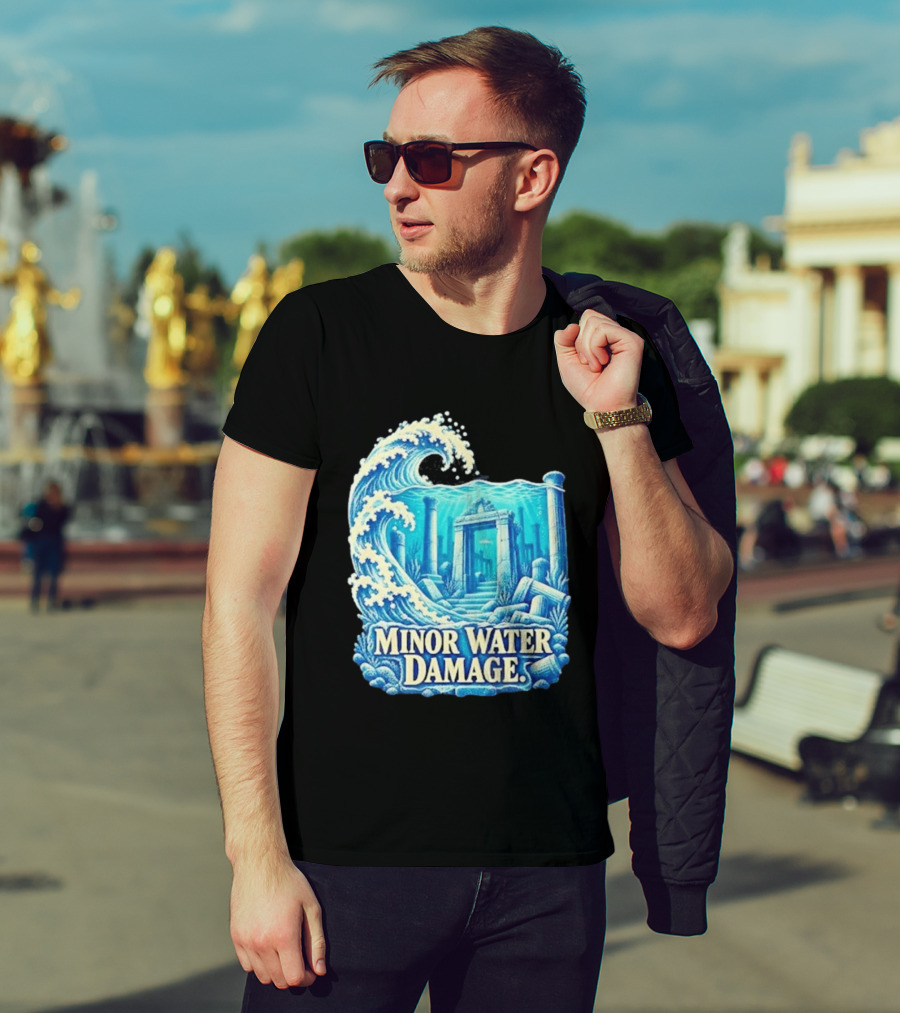 Minor Water Damage Ancient Architecture Underwater Ruins T-Shirt