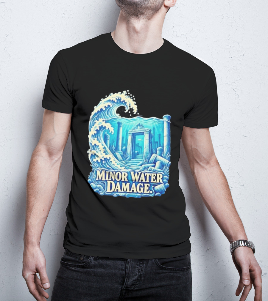 Minor Water Damage Ancient Architecture Underwater Ruins T-Shirt