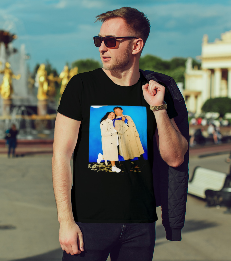 Misha Collins Castiel Supernatural Photo Trench Coat And Tie T-Shirt