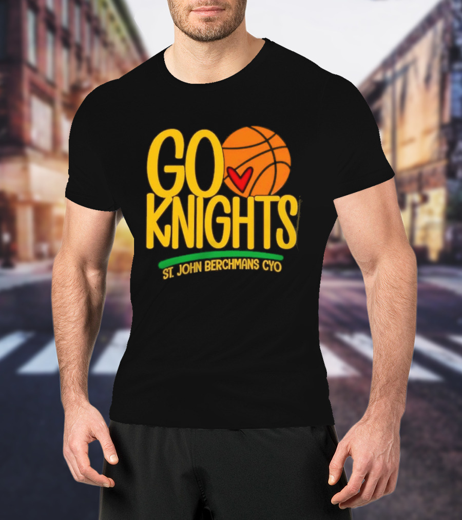 Go Knights St. John Berchmans CYO Basketball Pride T-Shirt