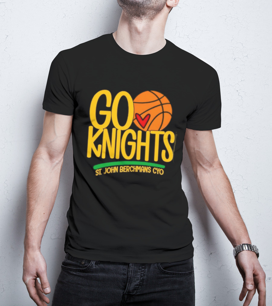 Go Knights St. John Berchmans CYO Basketball Pride T-Shirt