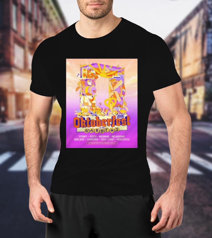 Oktoberfest In The Gardens 2026 Australian Tour Sydney Perth Brisbane Melbourne Adelaide Canberra Gold Coast Newcastle T-Shirt
