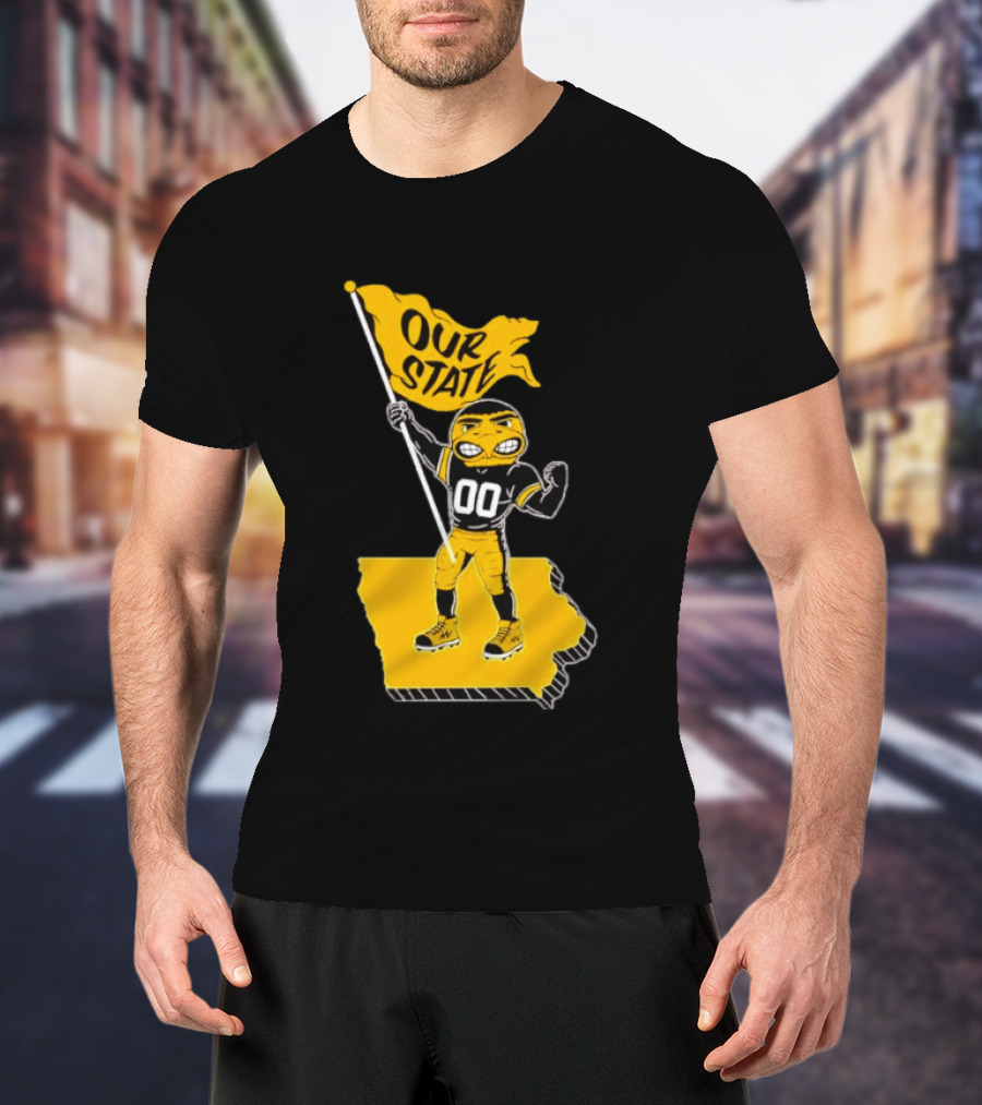 Our State Flag Iowa Beat Iowa State Sports Mascot Victory T-Shirt