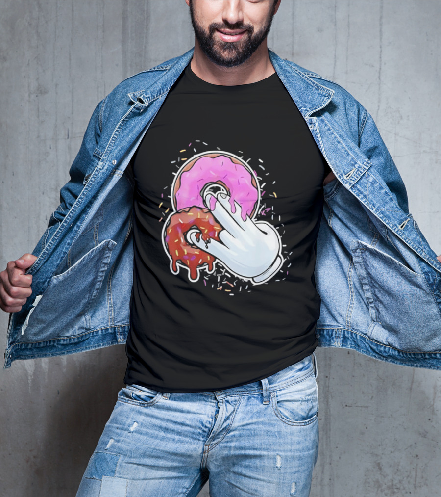Two In The Pink One In The Stink Donut Gesture Sprinkles T-Shirt