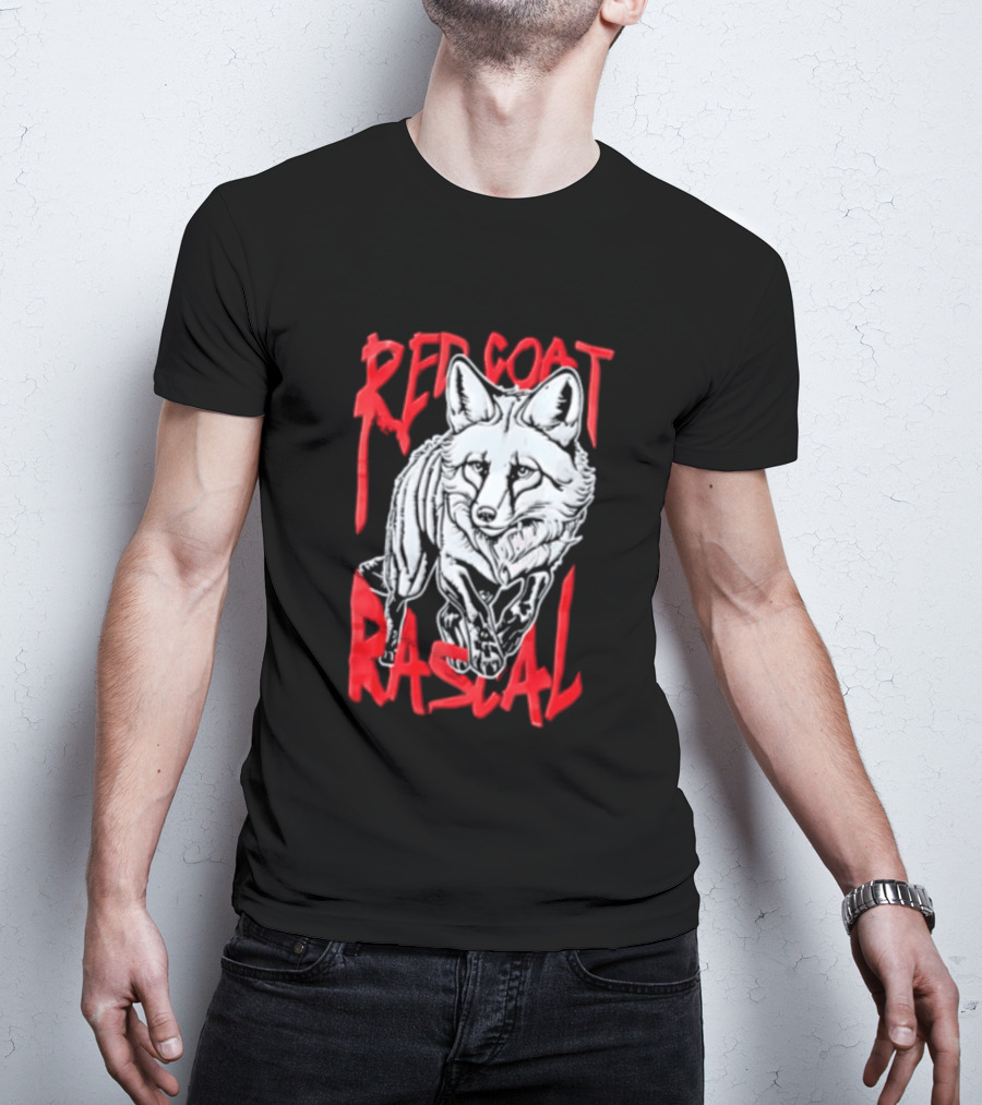 Red Coat Rascal Distressed Running Fox T-Shirt