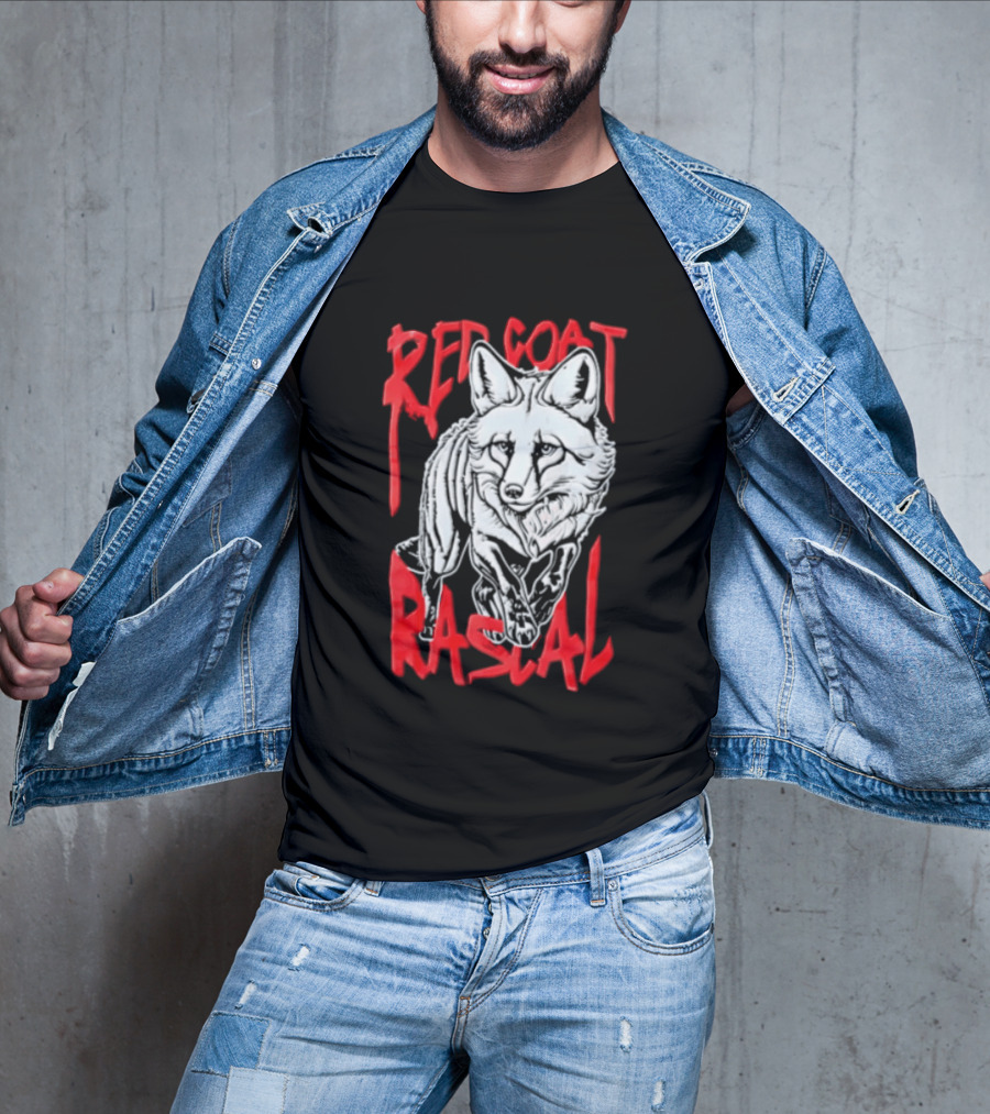 Red Coat Rascal Distressed Running Fox T-Shirt