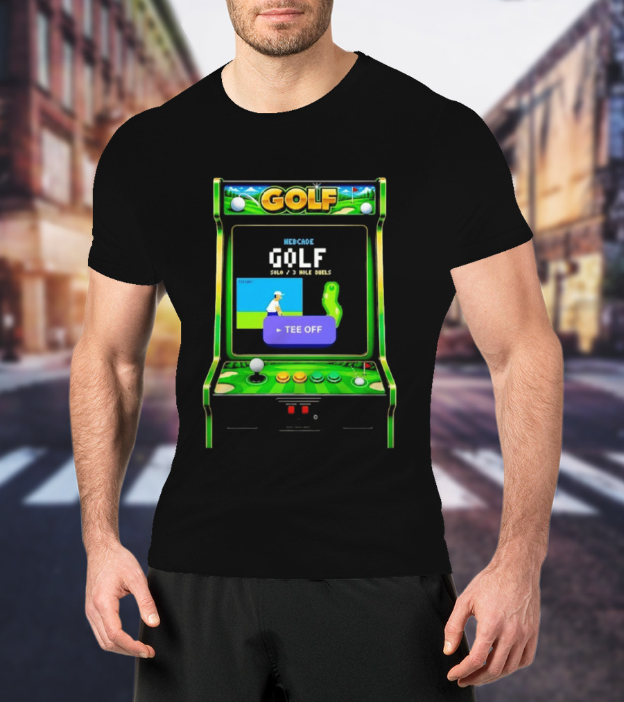 Webcade Golf Arcade Off Solo 3 Hole Duels T-Shirt