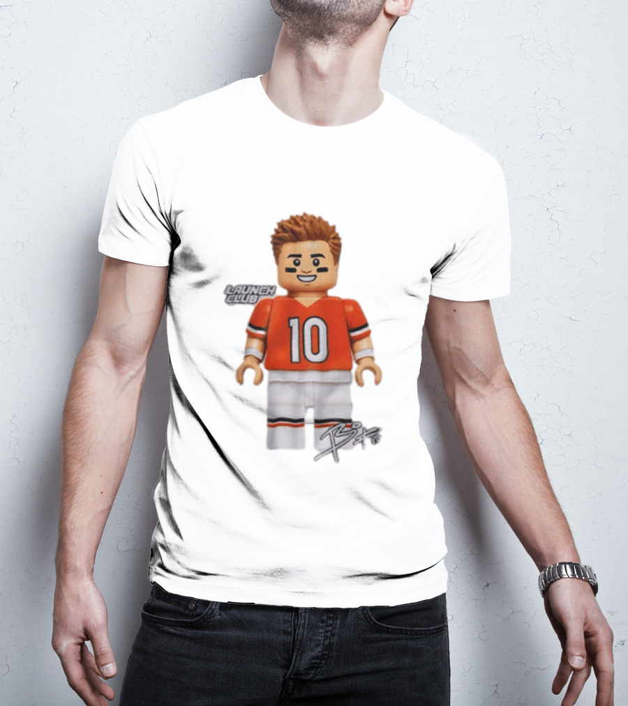 Denver Broncos Quarterback Bo Nix Launch Club 10 T-Shirt