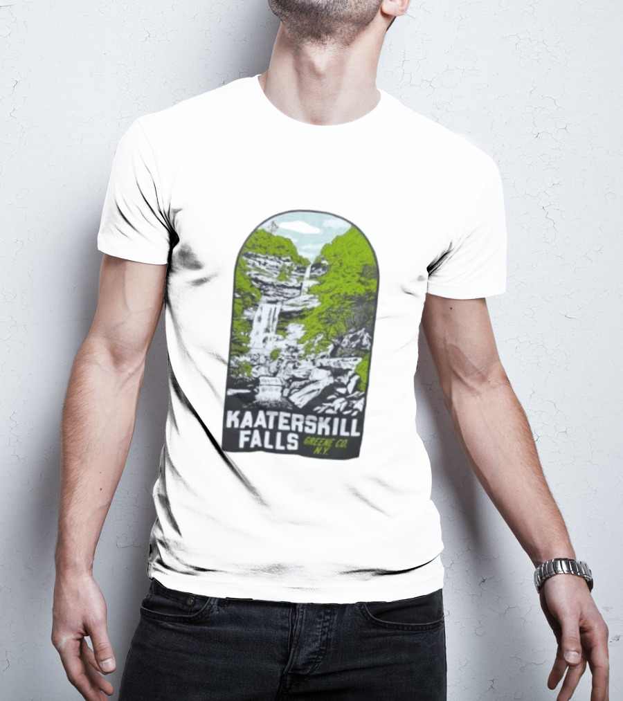Kaaterskill Falls Greene Co NY Scenic Nature Waterfall Landscape T-Shirt