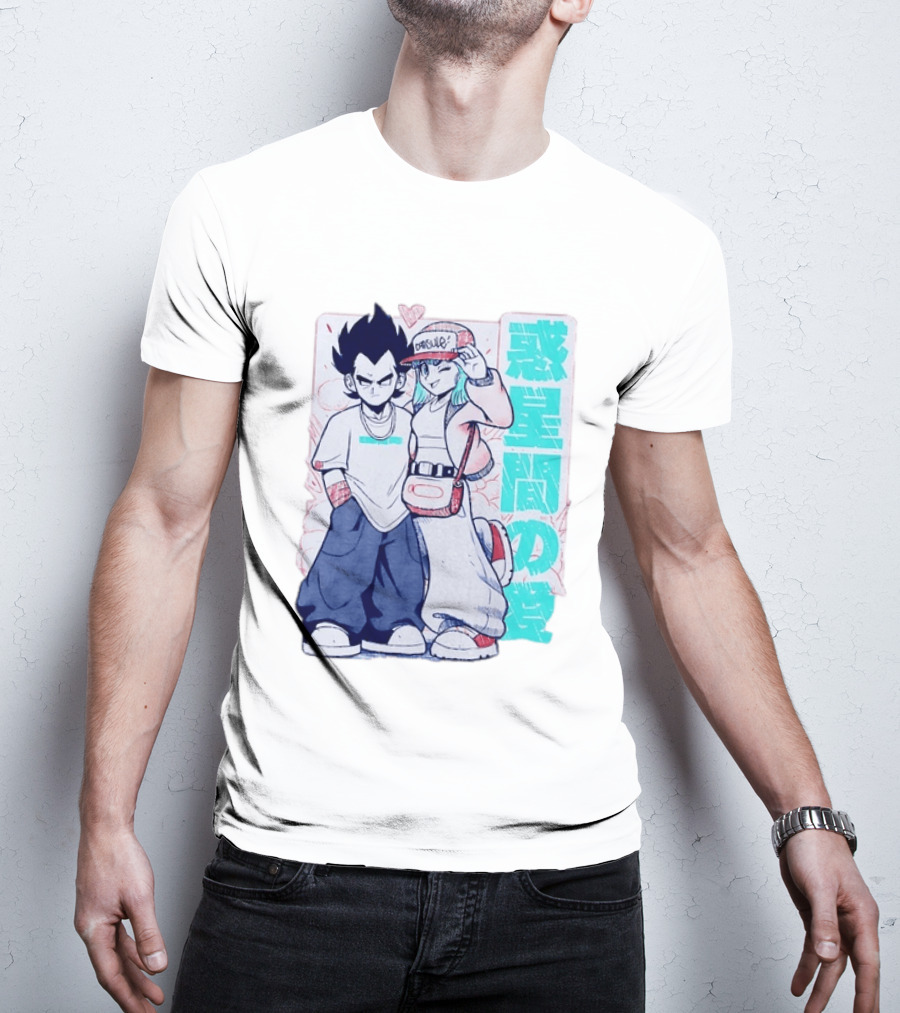 Vegeta Bulma Capsule Corp Love Dragon Ball Z Kanji T-Shirt